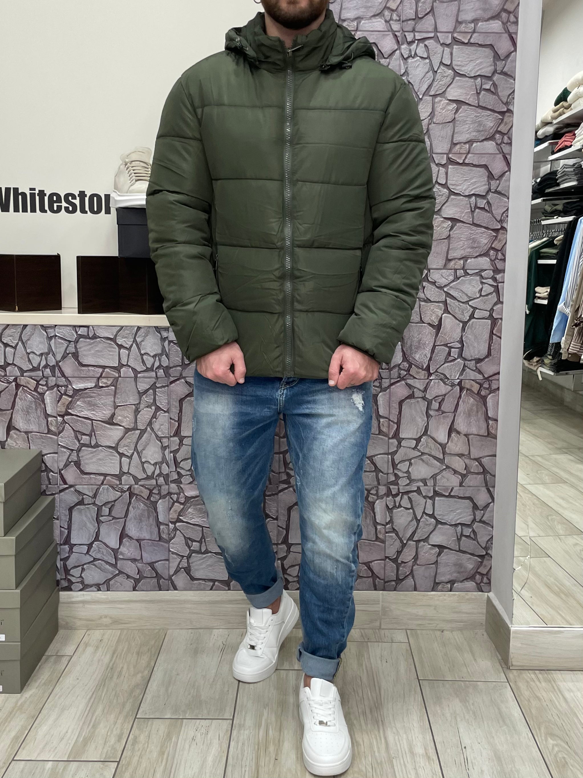 Giubbotto Blazer con cappuccio removibile