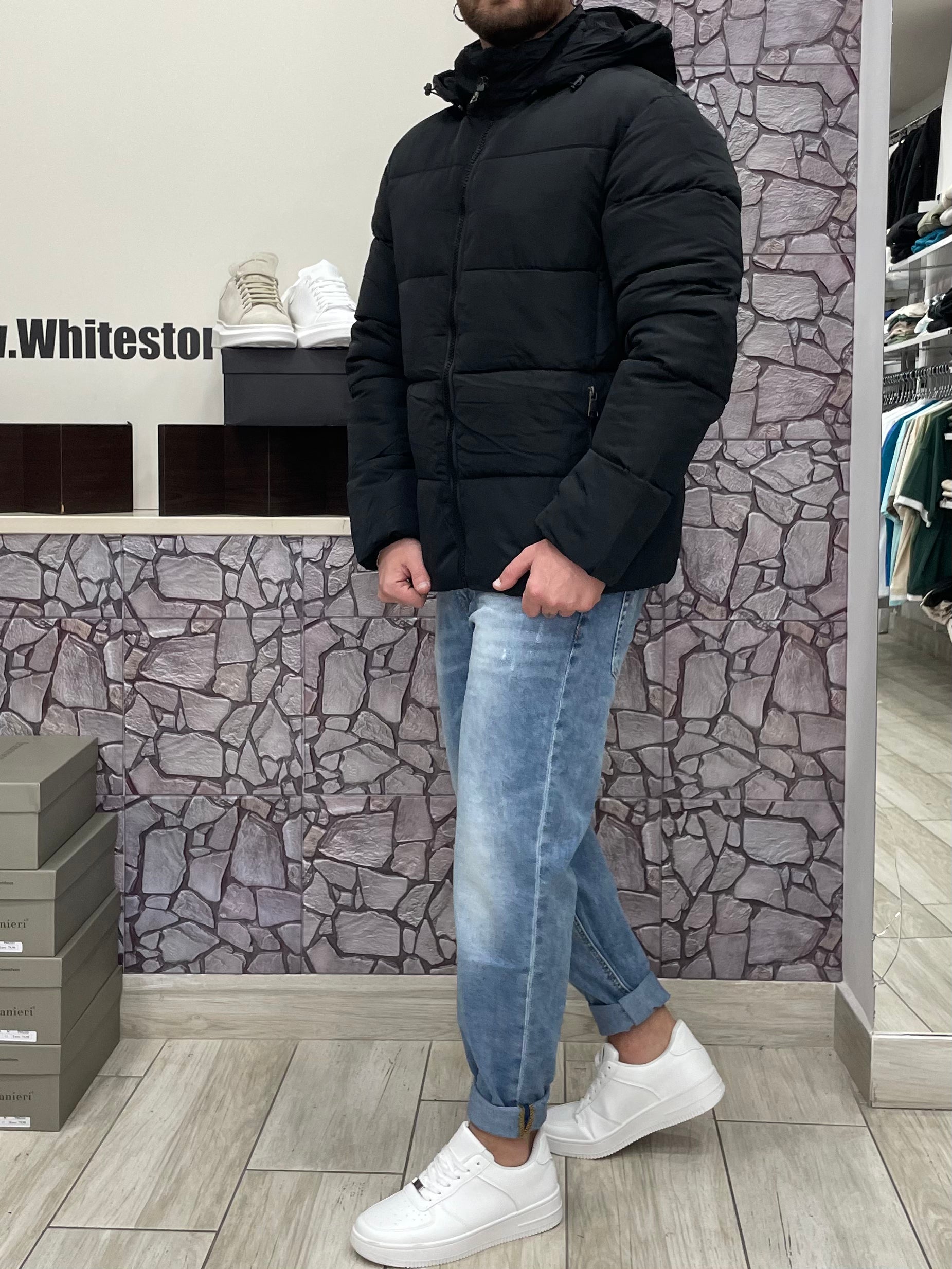 Giubbotto Blazer con cappuccio removibile