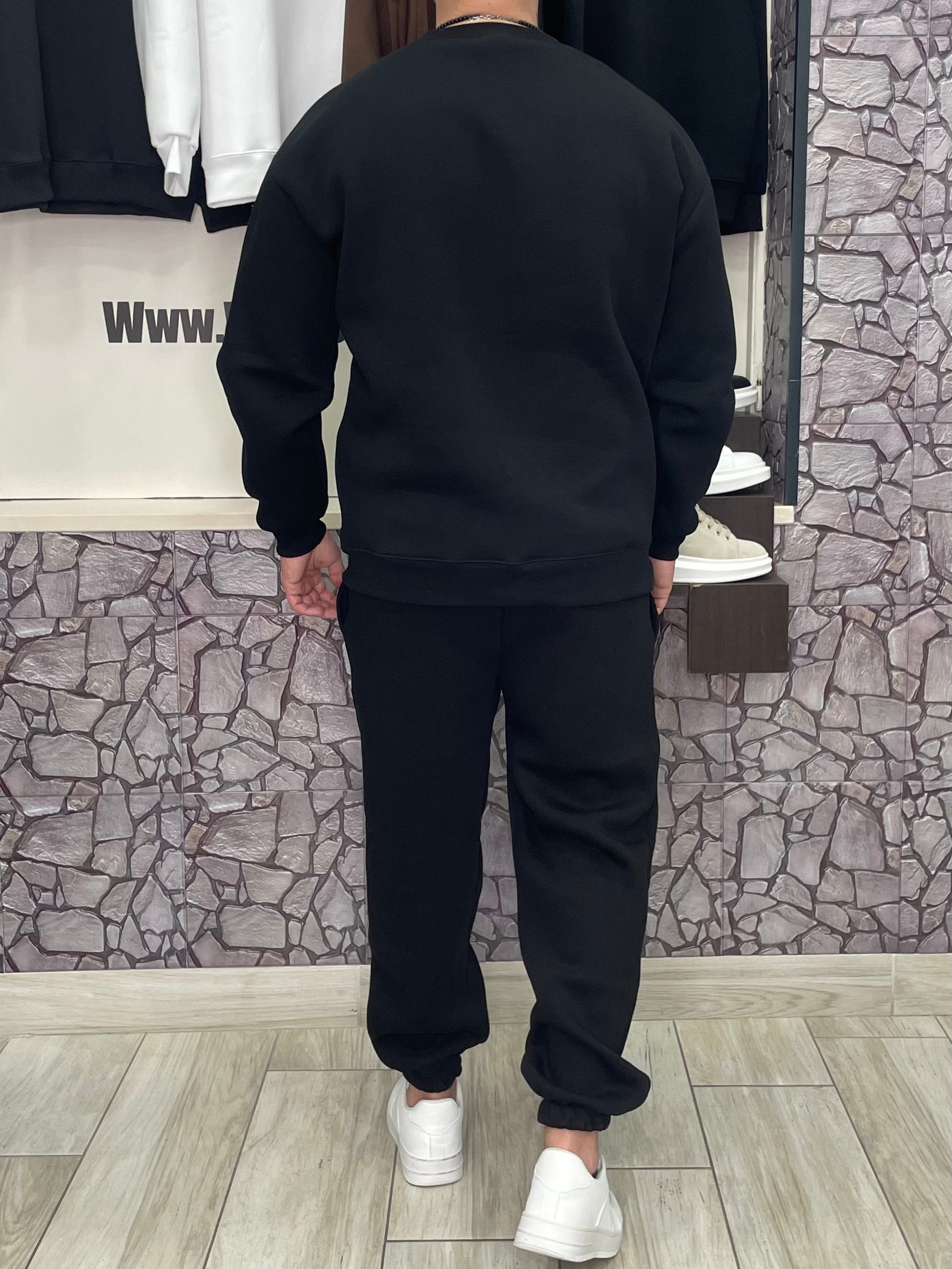 Felpa Basic girocollo