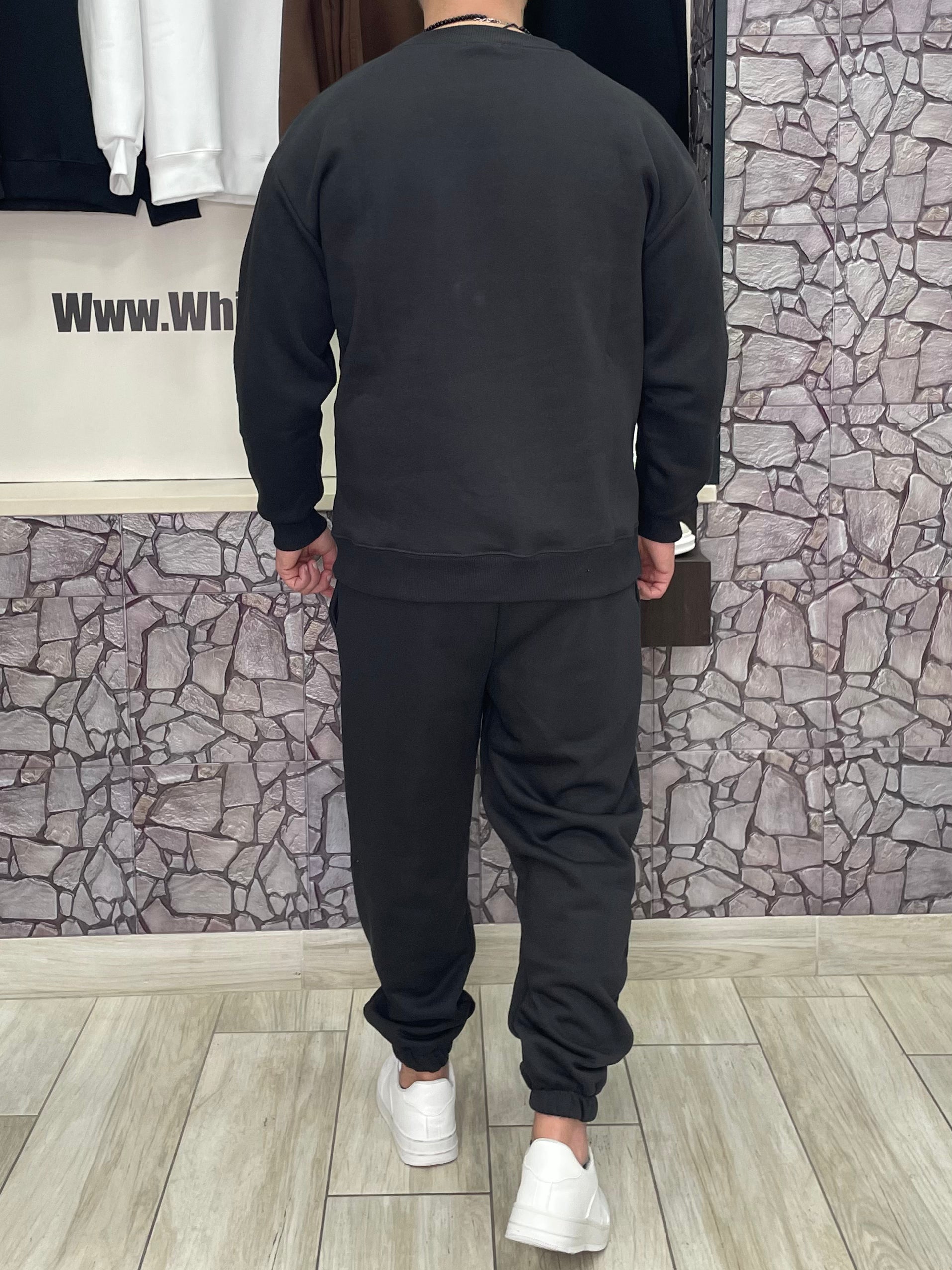 Felpa Basic girocollo