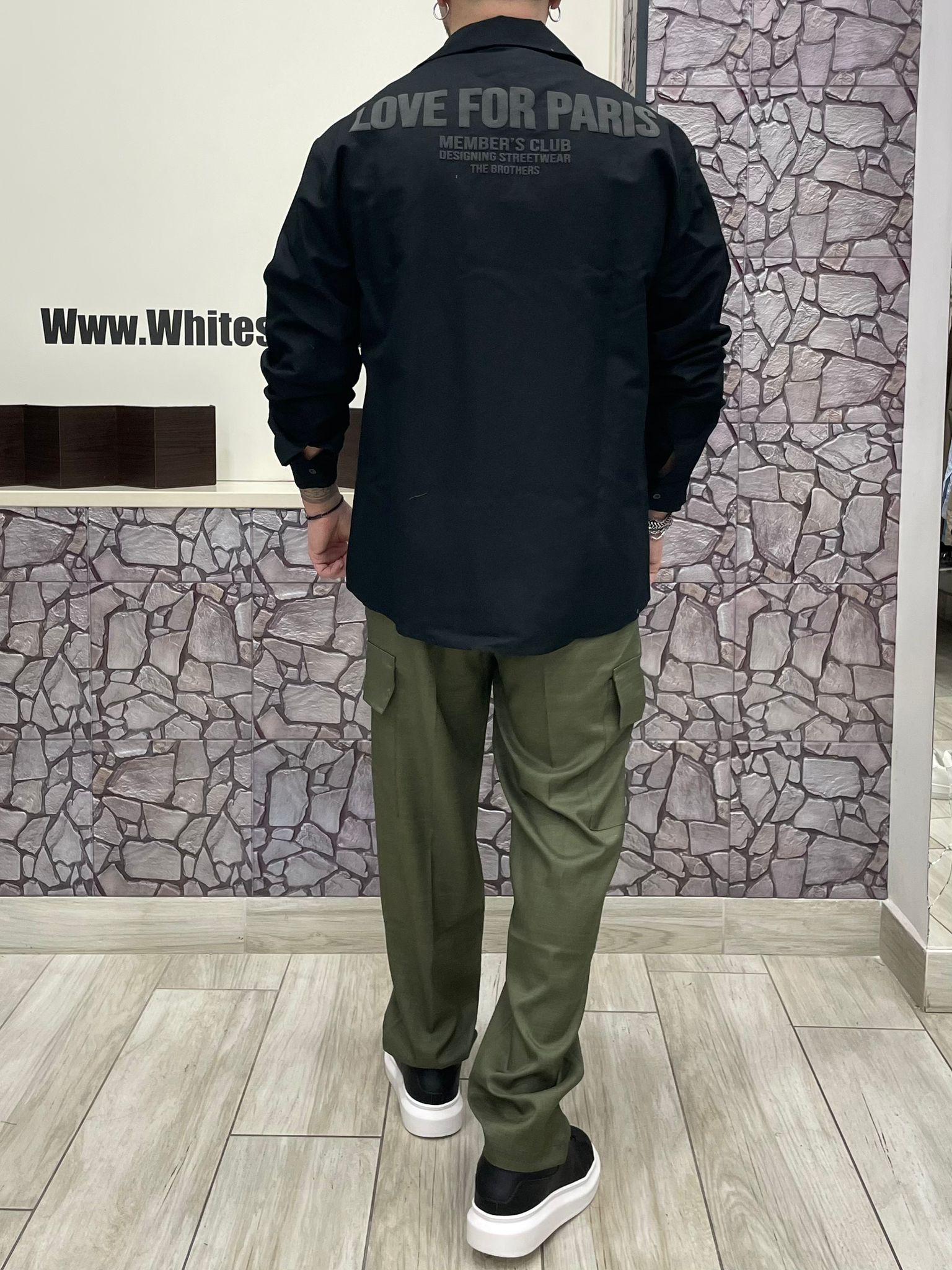 Camicia Love For Paris colore Nero