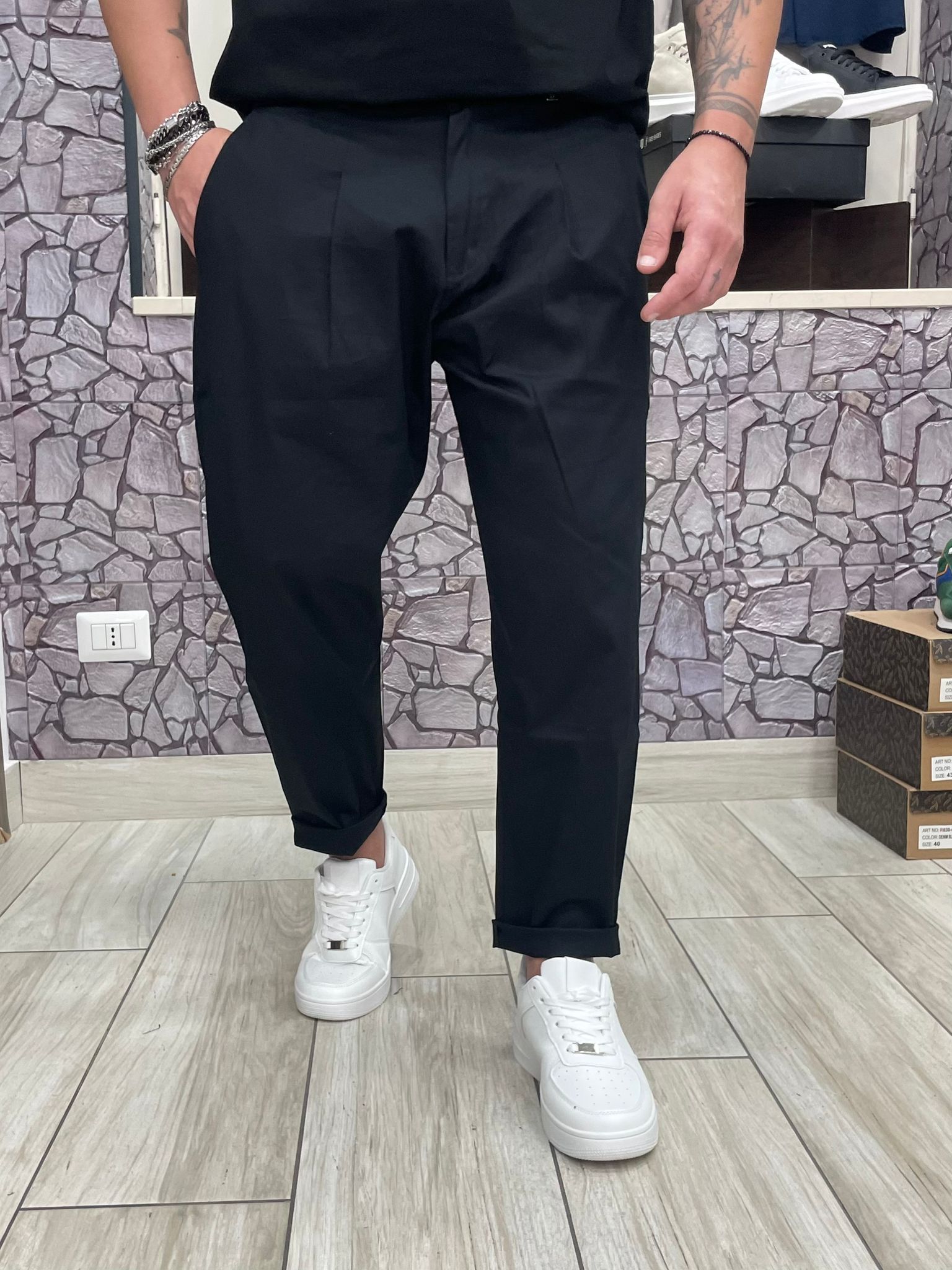 Pantalone thebrothers Um359 colore Nero