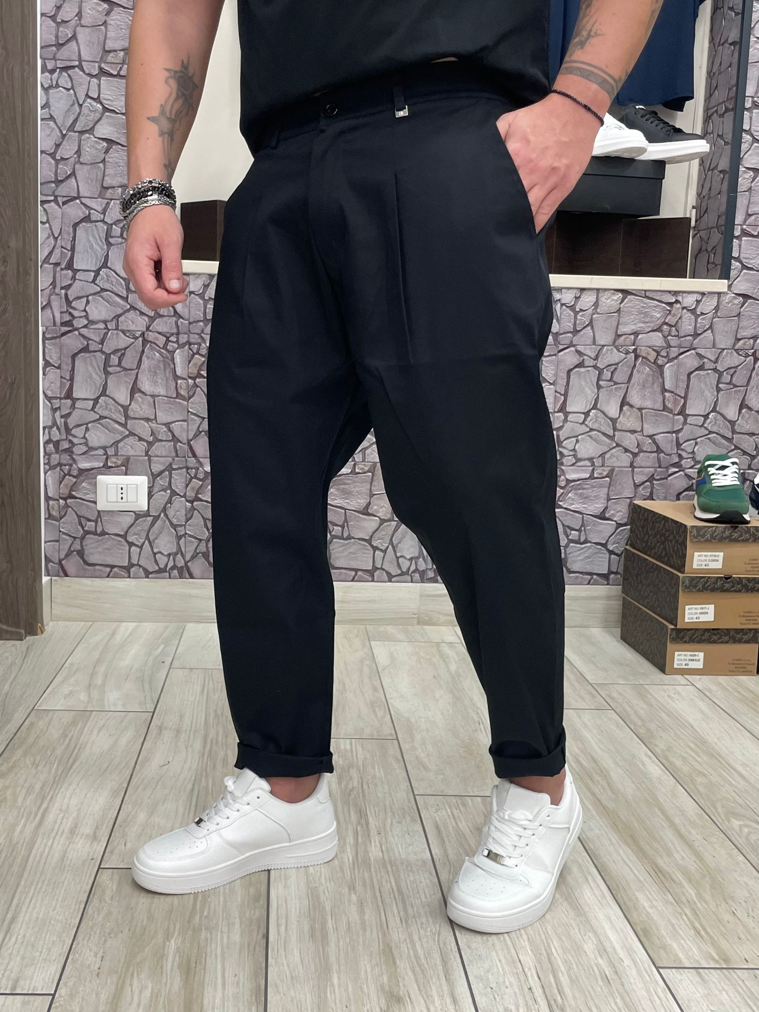 Pantalone thebrothers Um359 colore Nero