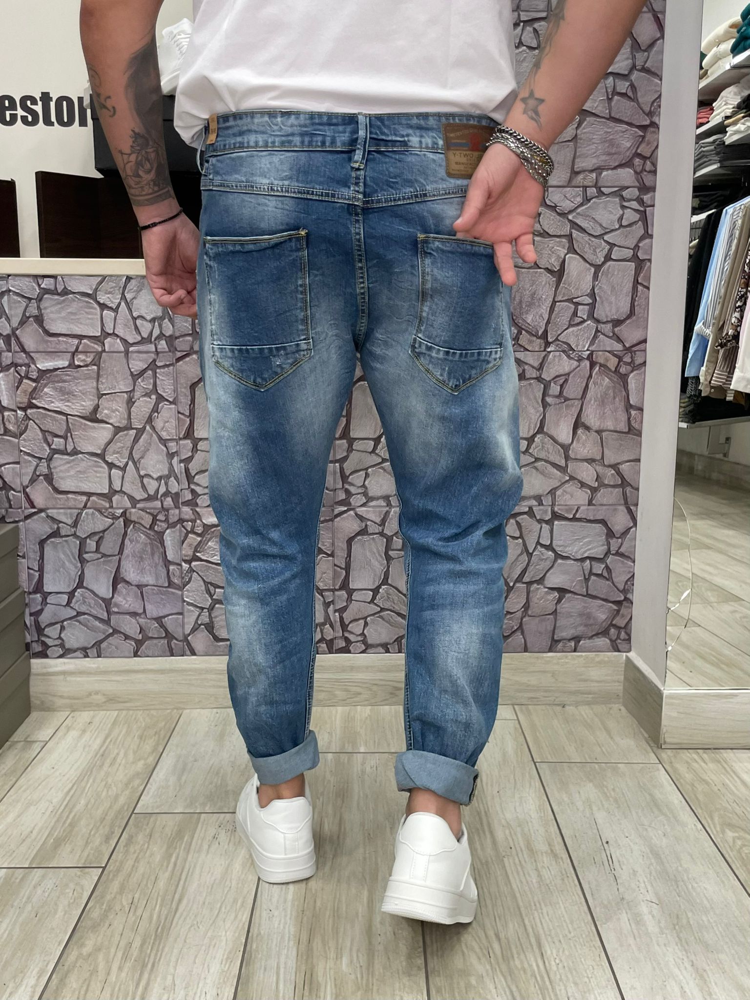 Jeans PaulTwo con sfumature chiare