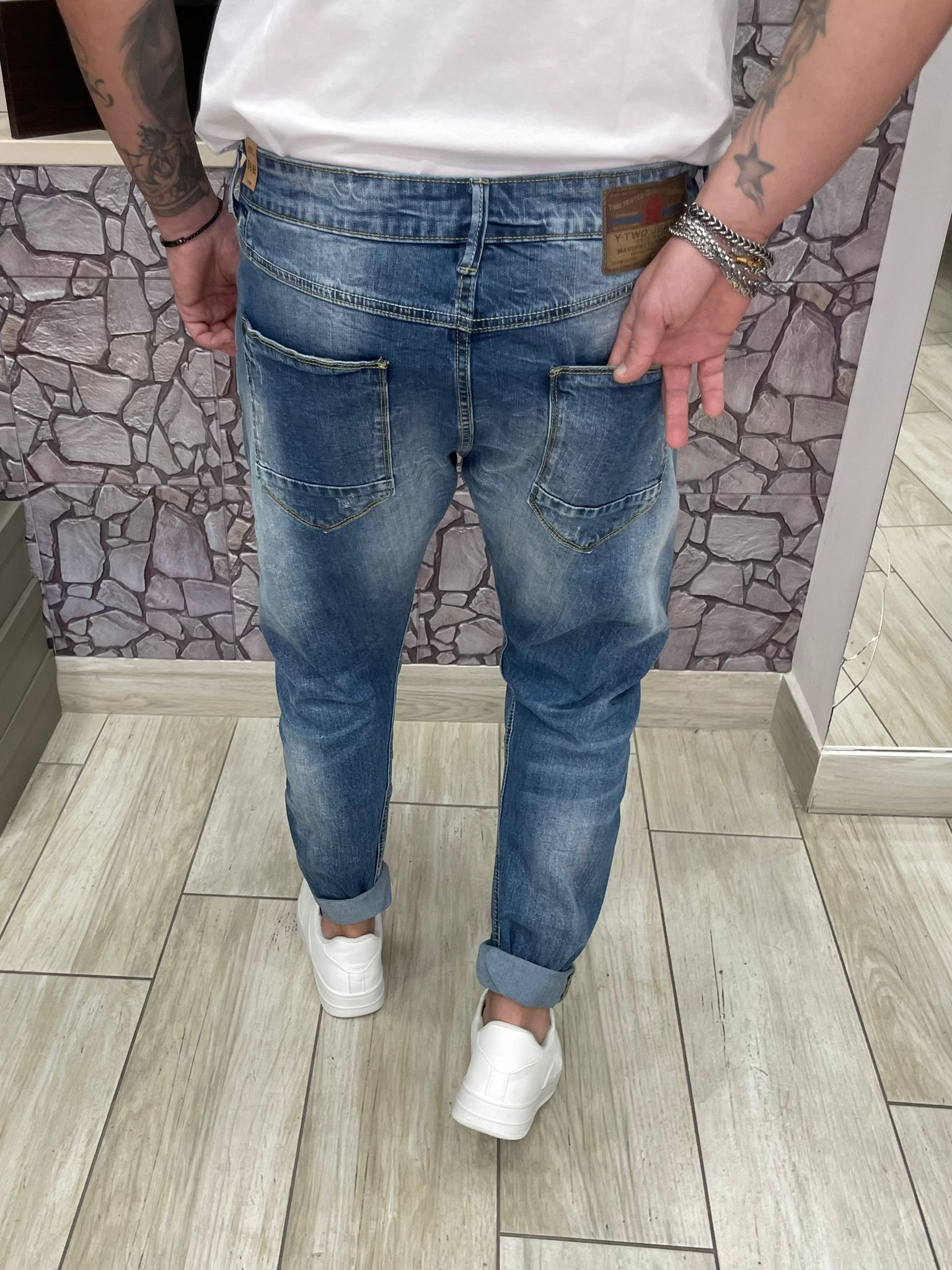Jeans PaulTwo con sfumature chiare