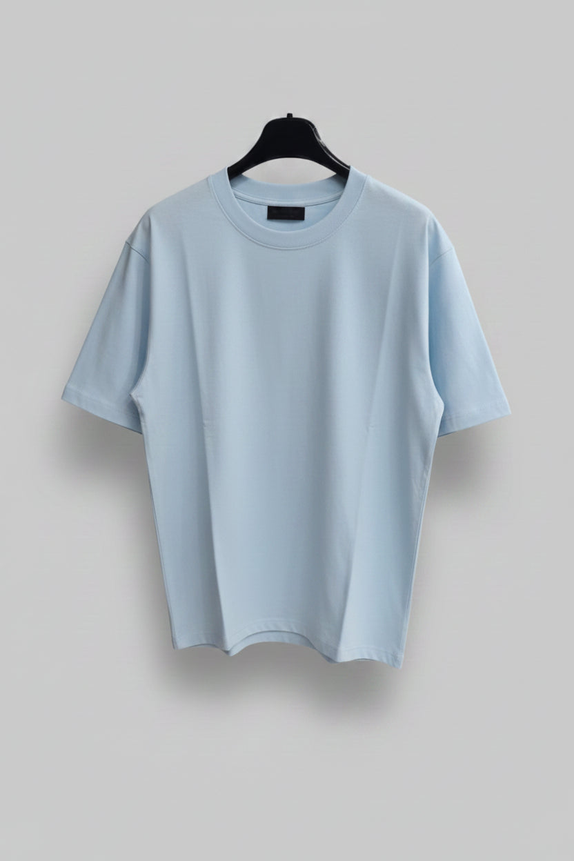 T SHIRT BASIC BRUNO LEONI COLORE AZZURRO