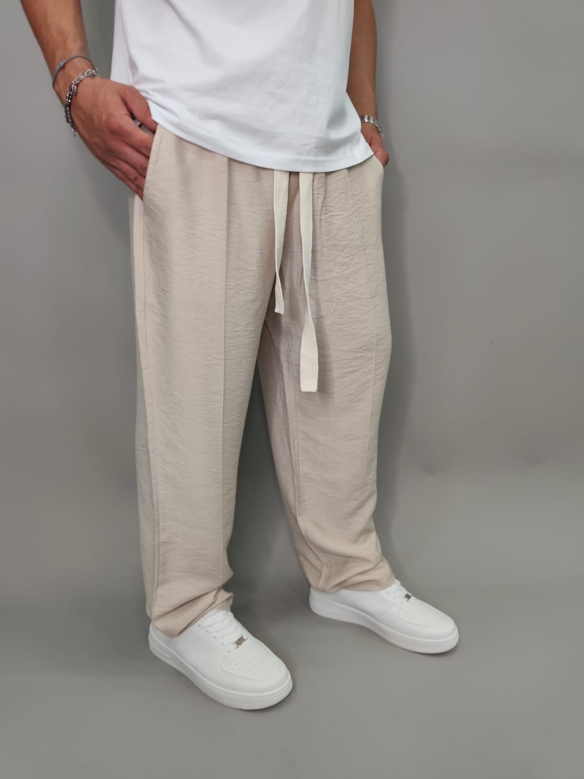 PANTALACCIO IN LINO THE BROTHERS COLORE BEIGE