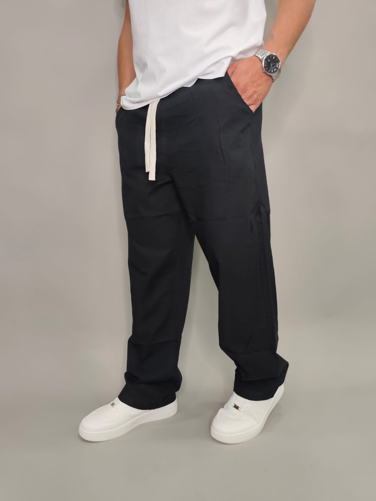 PANTALACCIO FONDO LARGO COLORE NERO