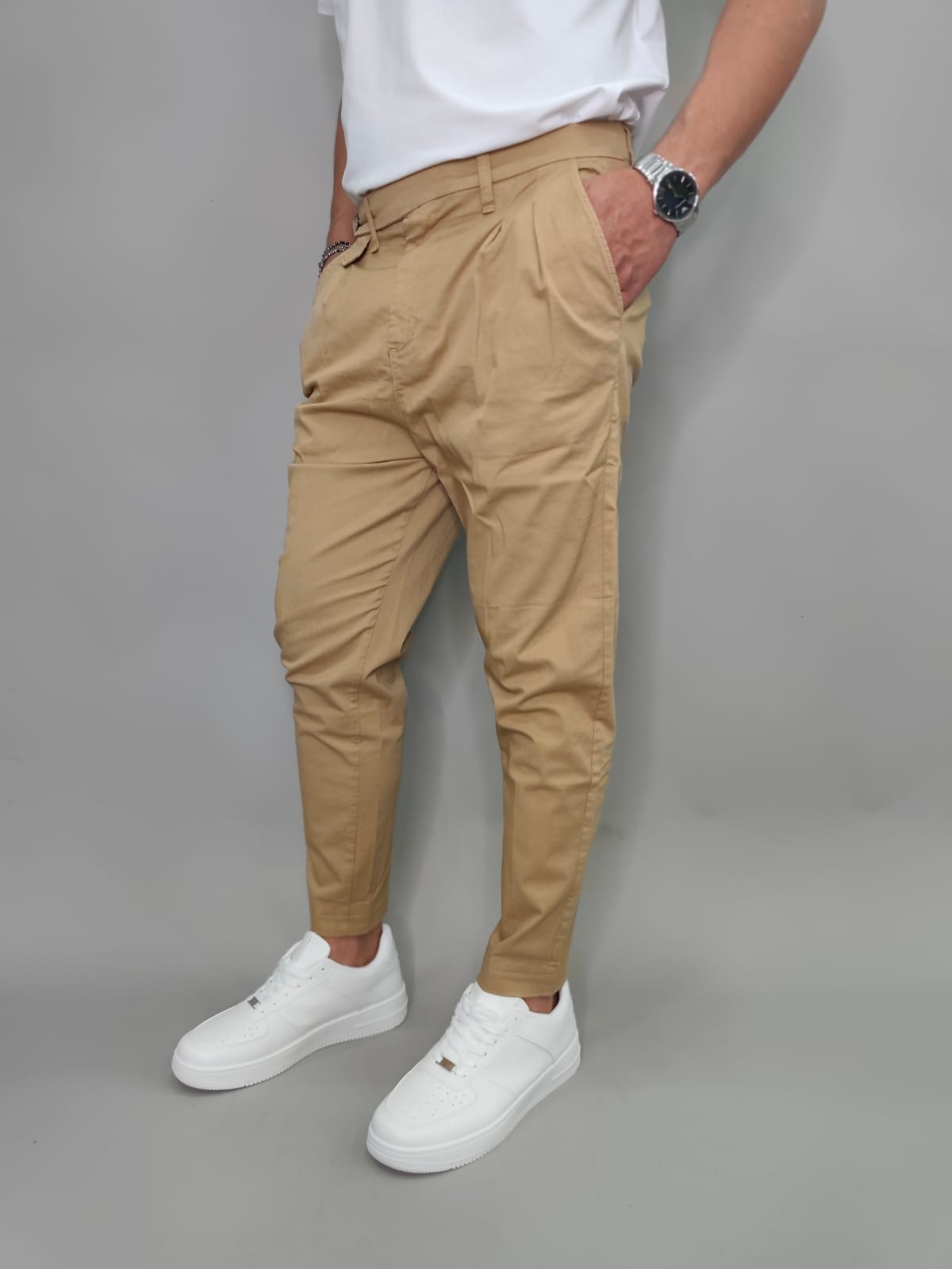 PANTALONE BLACKSUNDAY CON PENCH COLORE TABACCO