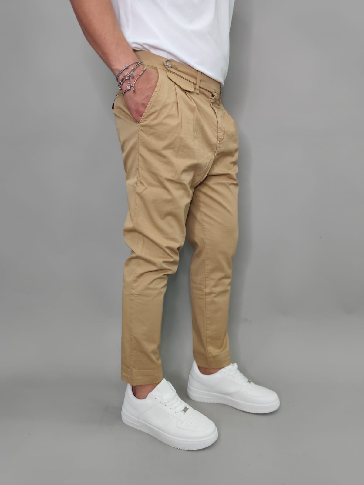 PANTALONE BLACKSUNDAY CON PENCH COLORE TABACCO