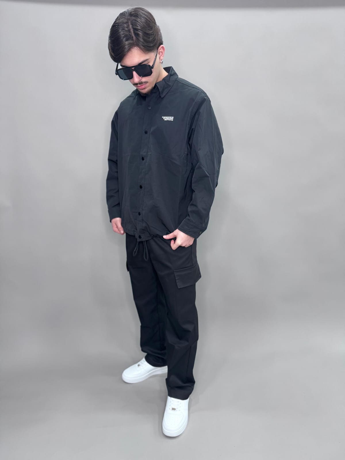 CAMICIA GABSERINE COLORE NERO