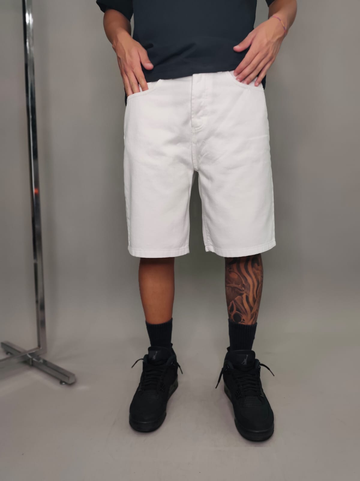 BERMUDA THE BROTHERS IN JEANS COLORE BIANCO