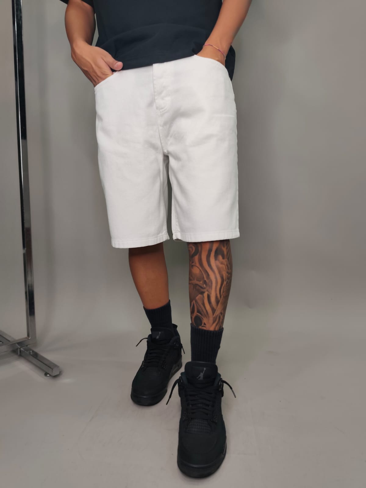 BERMUDA THE BROTHERS IN JEANS COLORE BIANCO