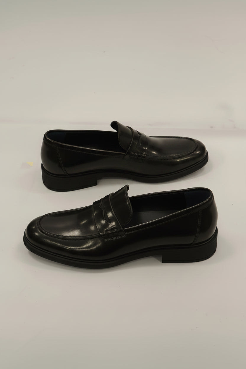 Mocassino nero lucido basic
