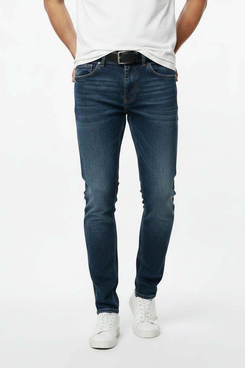 Jeans AKIRO' slim  blu denim medio-scuro