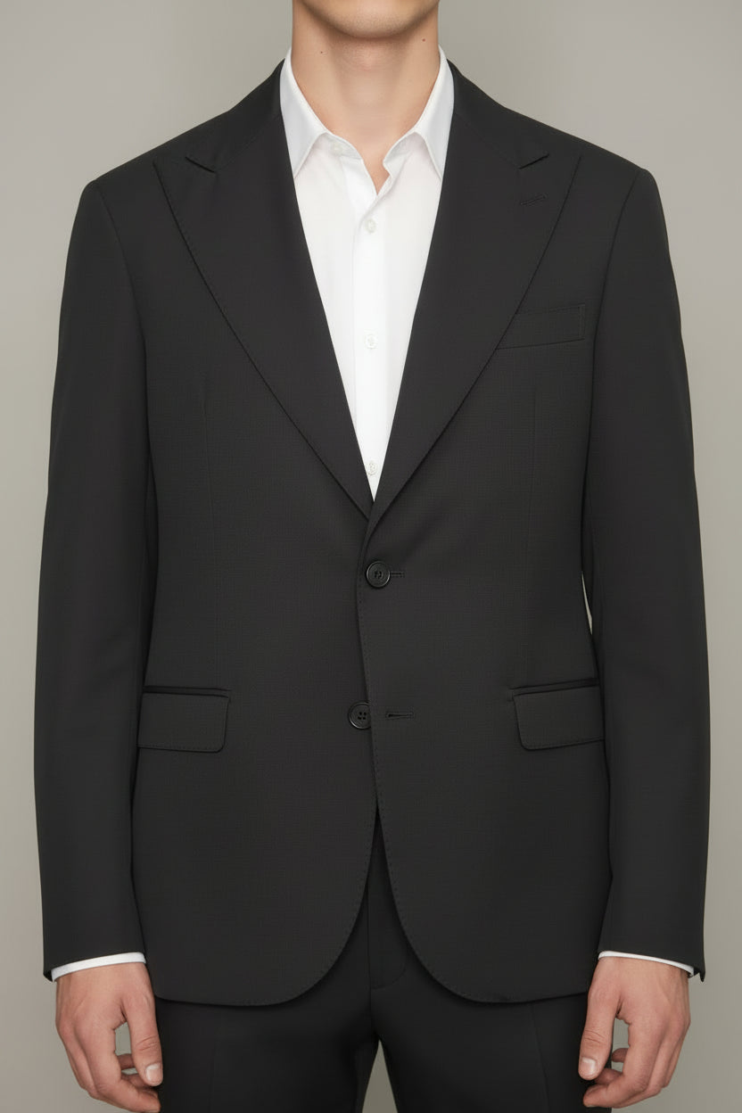 Giacca basic monobottone colore nero