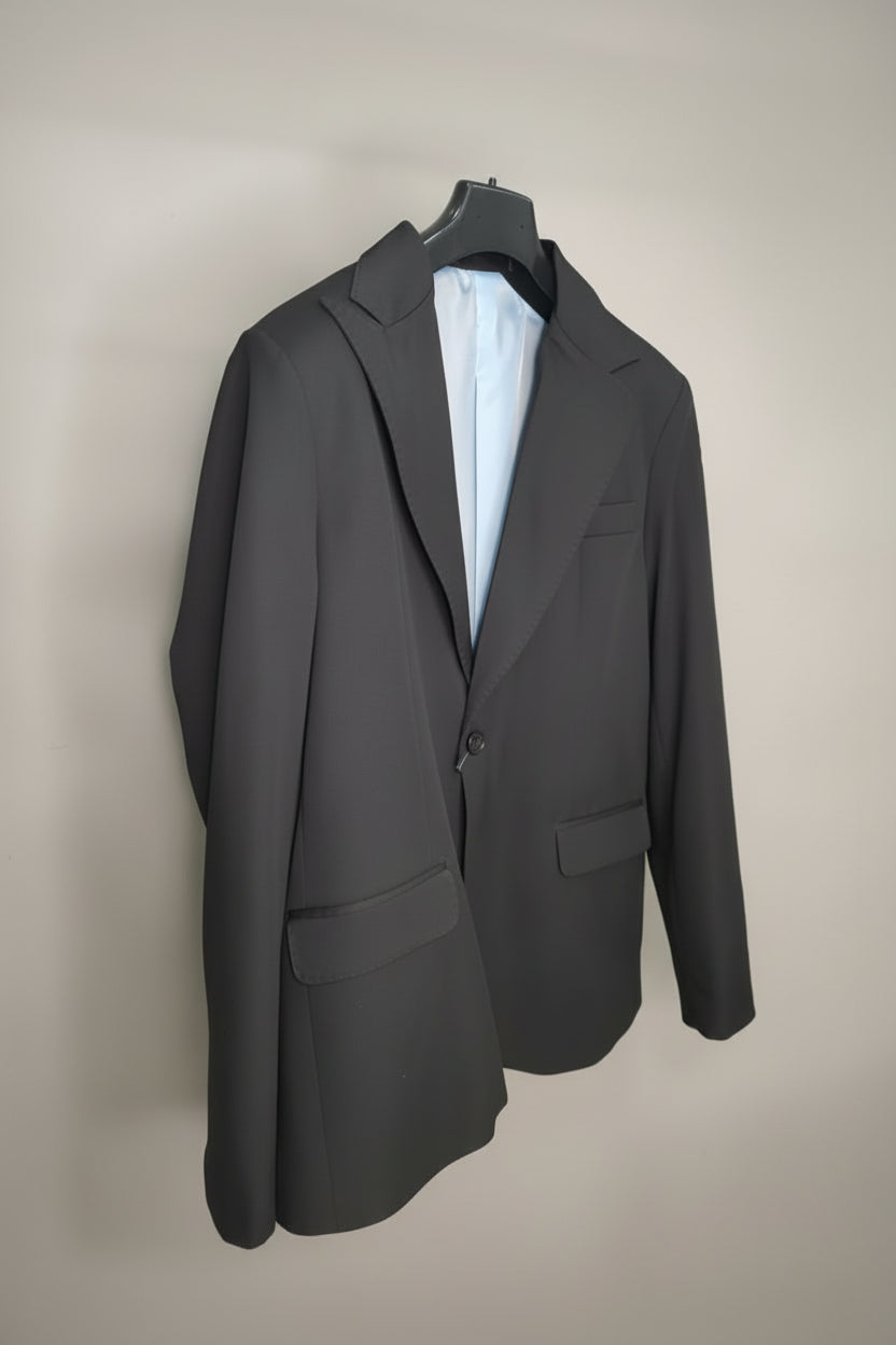 Giacca basic monobottone colore nero