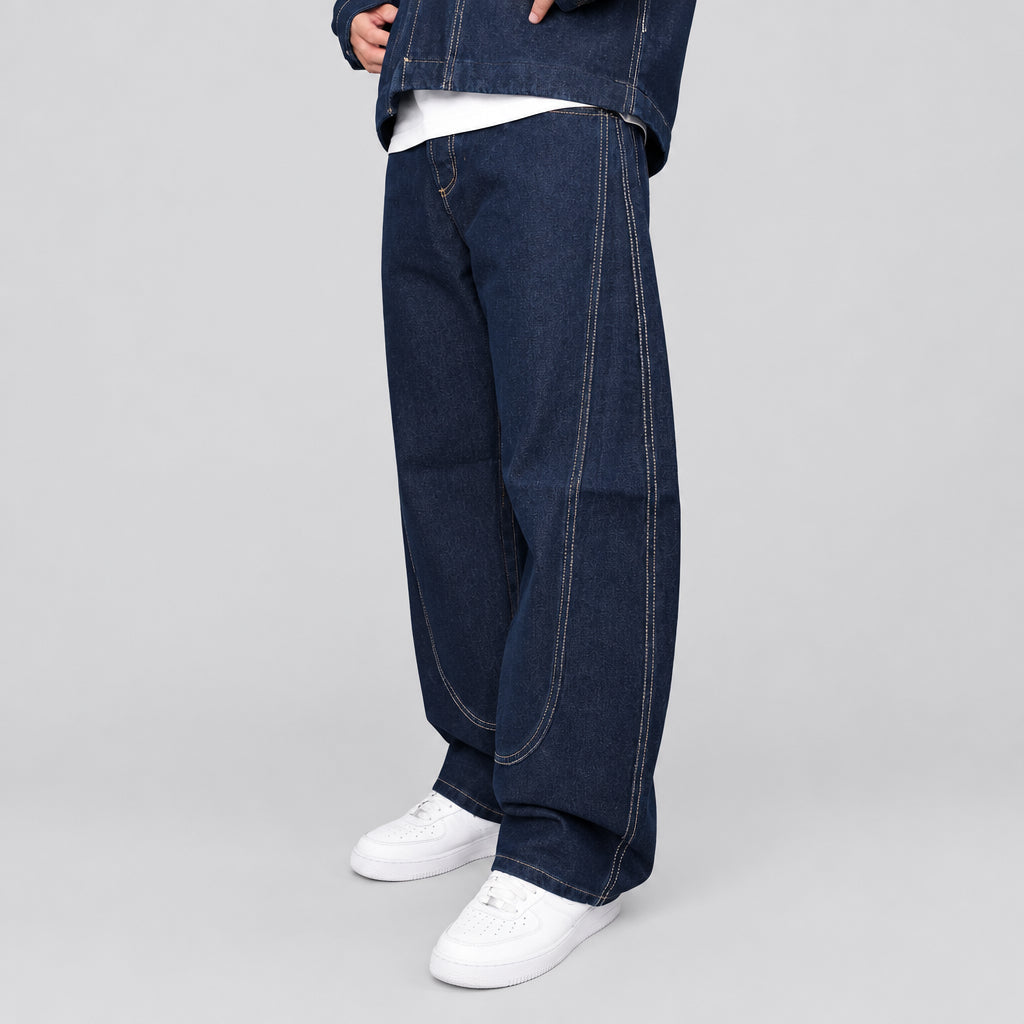 Cordset in denim THE BROTHERS con zip