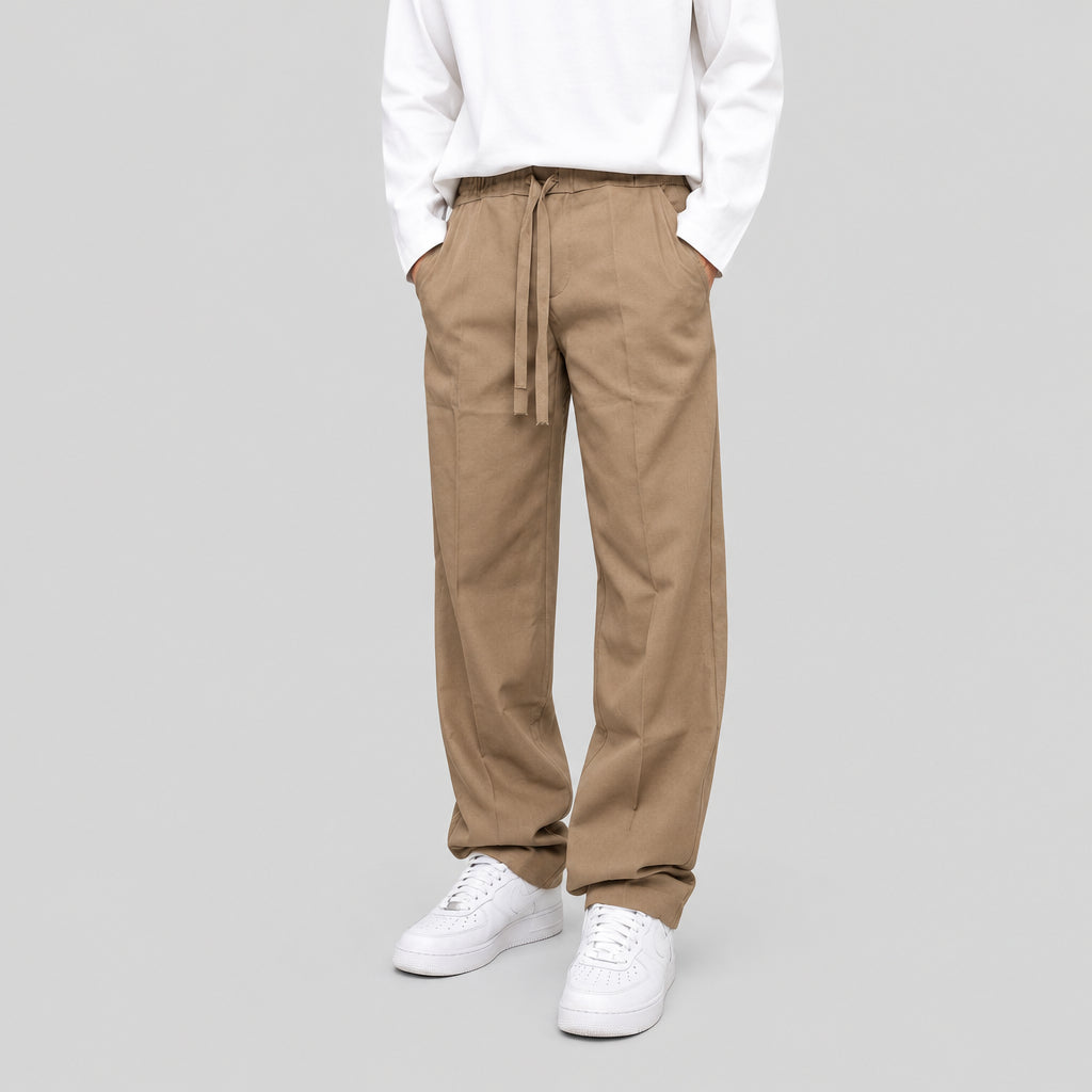 Pantalone fondo largo con laccetti