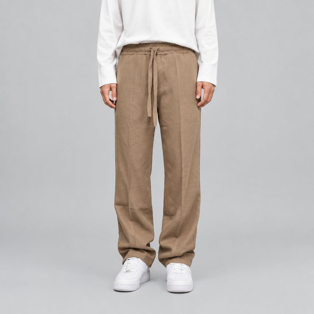 Pantalone fondo largo con laccetti