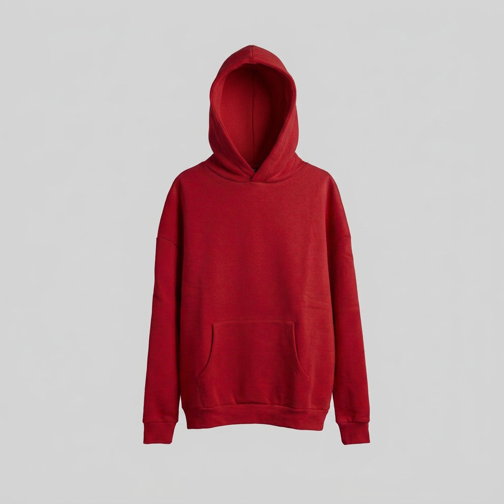 Felpa basic con cappuccio THE BROTHERS colore rosso