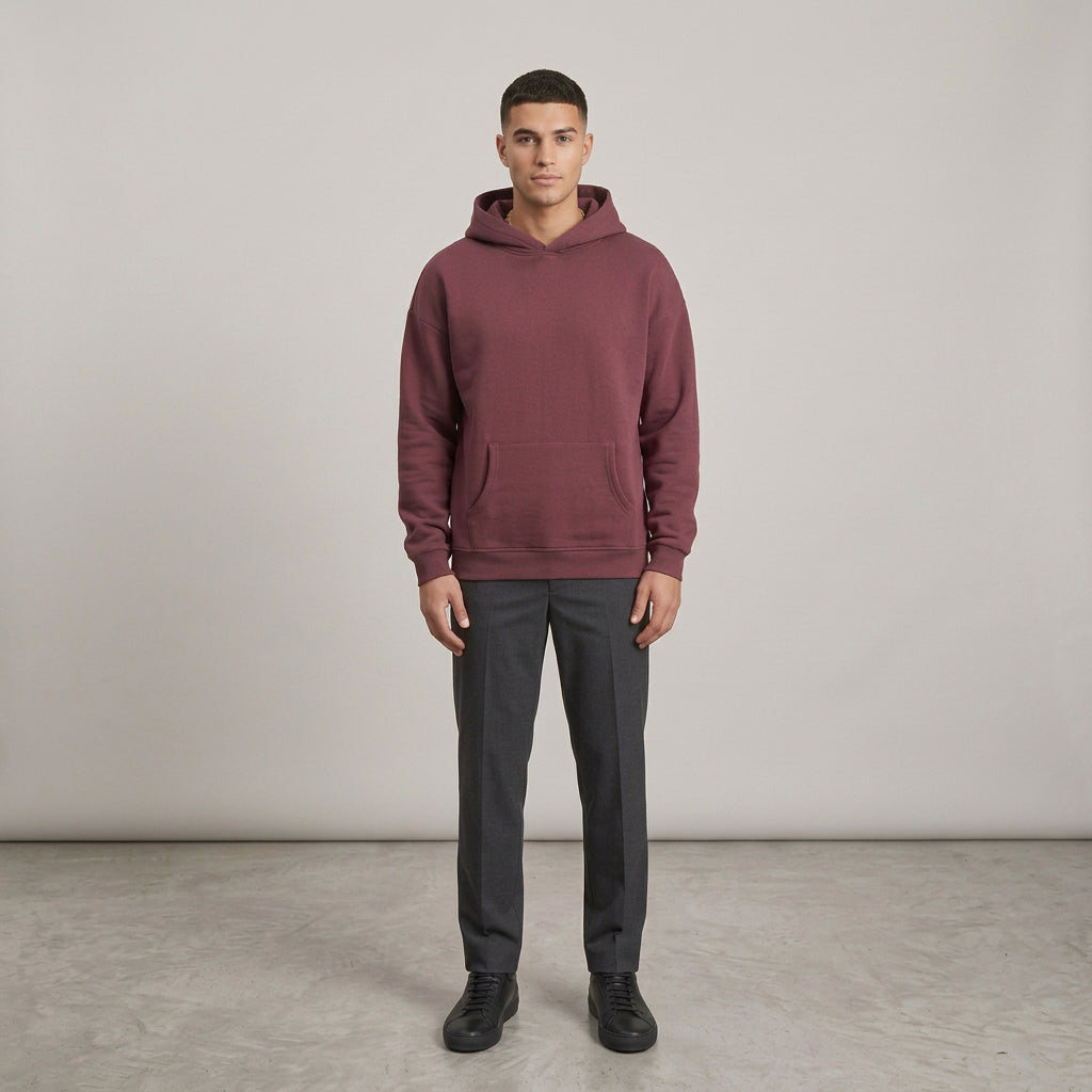 Felpa Basic THE BROTHERS colore bordeux