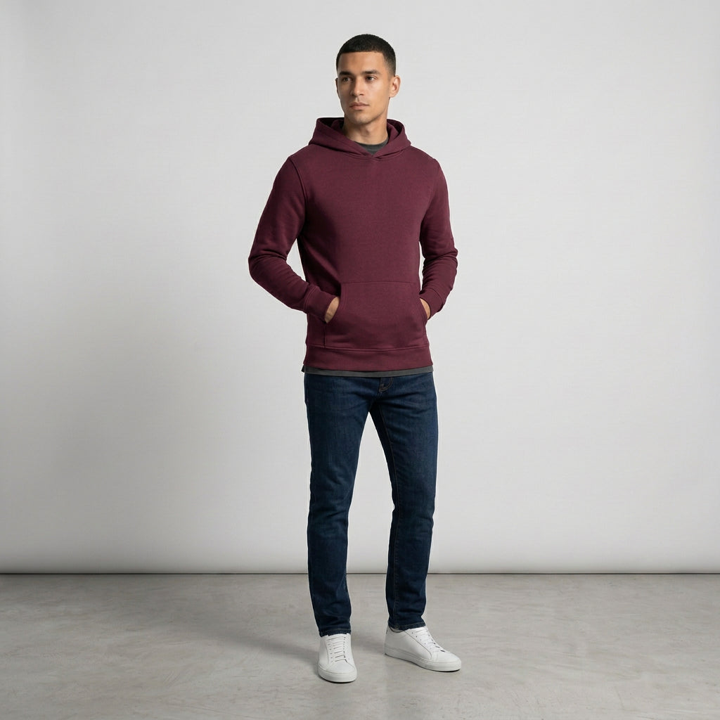 Felpa Basic THE BROTHERS colore bordeux