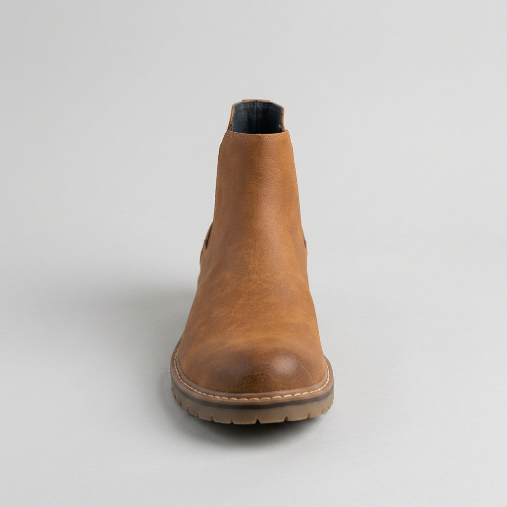 Stivaletto in pelle colore CAMEL