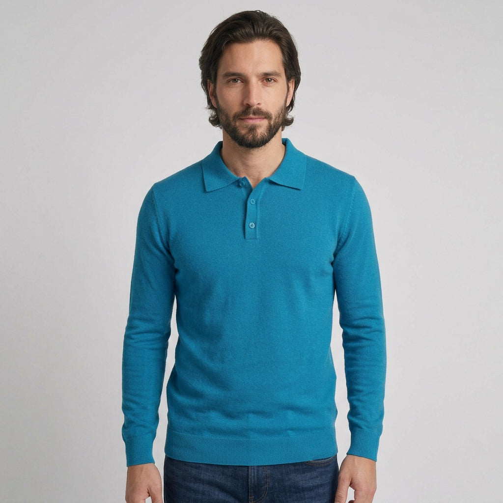 Polo in lana pettinata