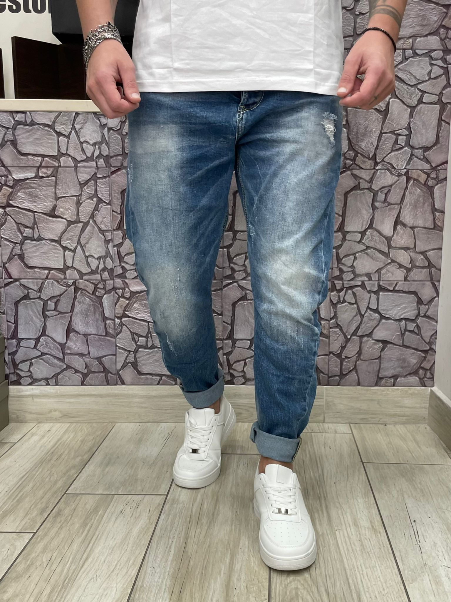 Jeans PaulTwo con sfumature chiare