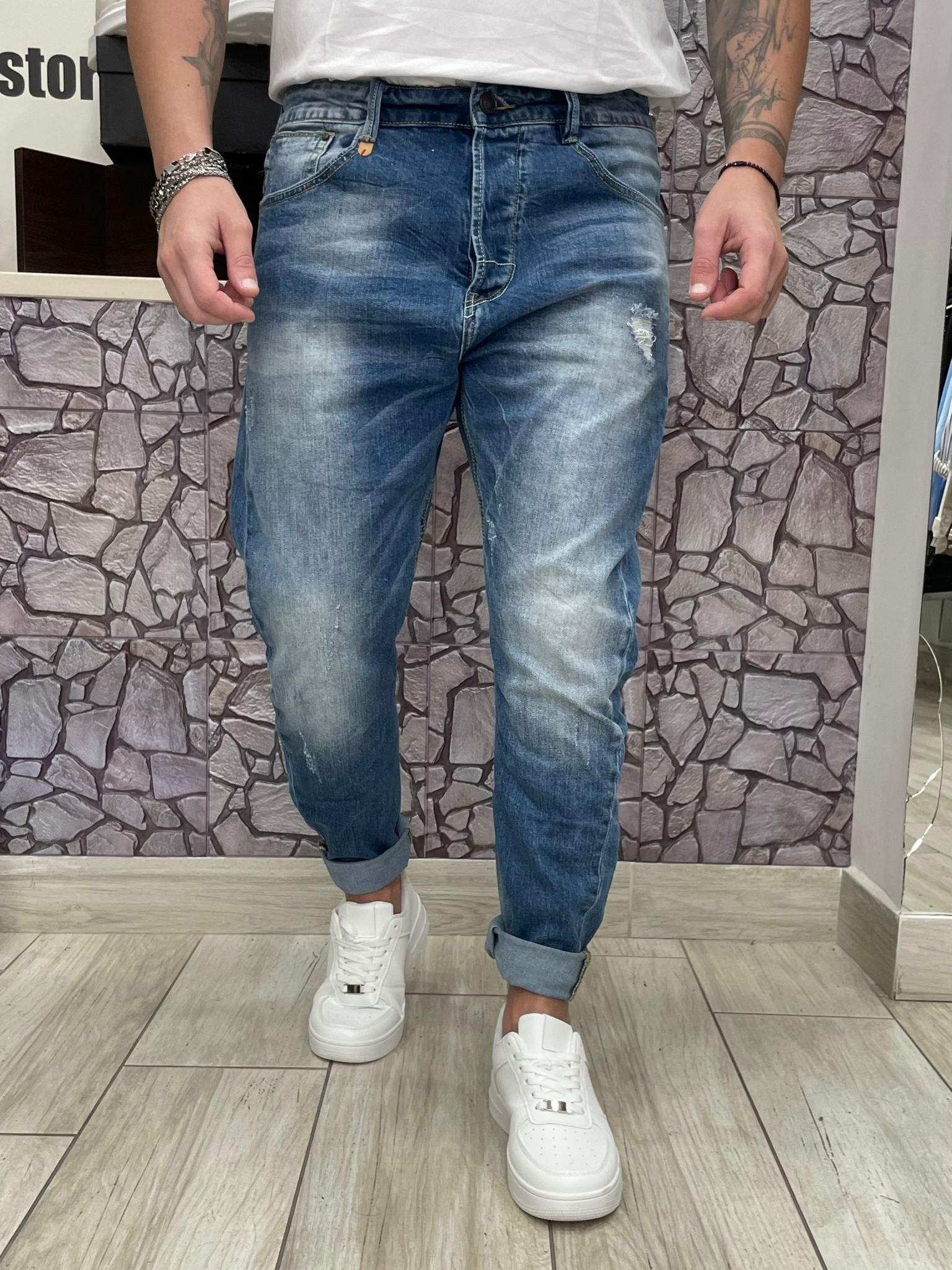 Jeans PaulTwo con sfumature chiare