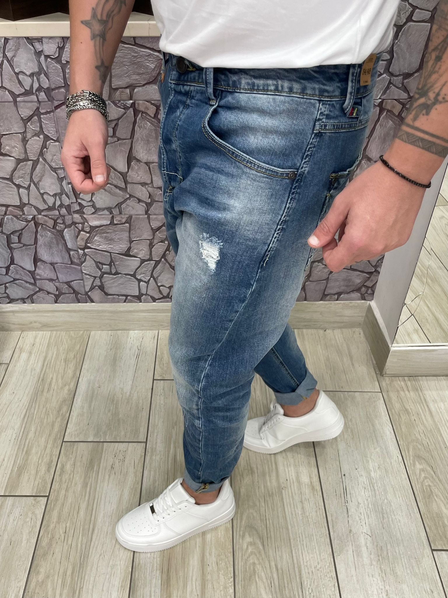 Jeans PaulTwo con sfumature chiare