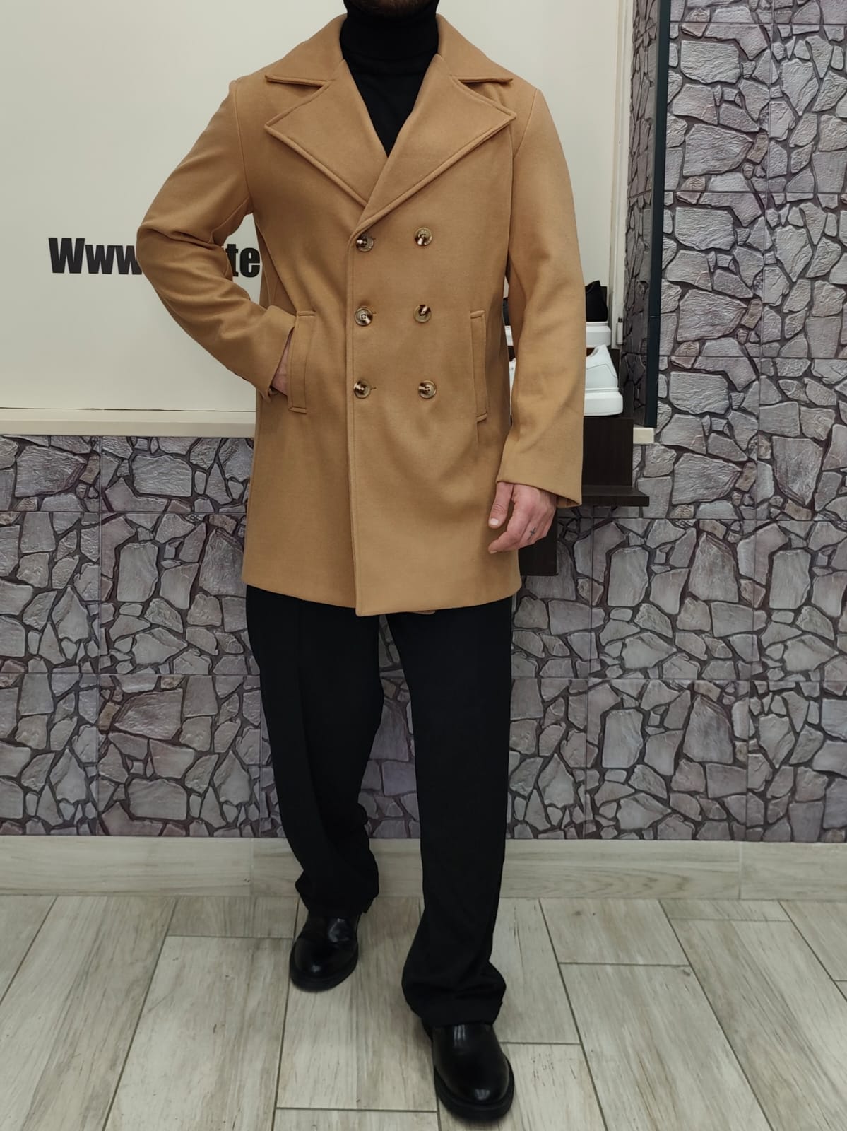 Cappotto doppiopetto uomo Colori vari