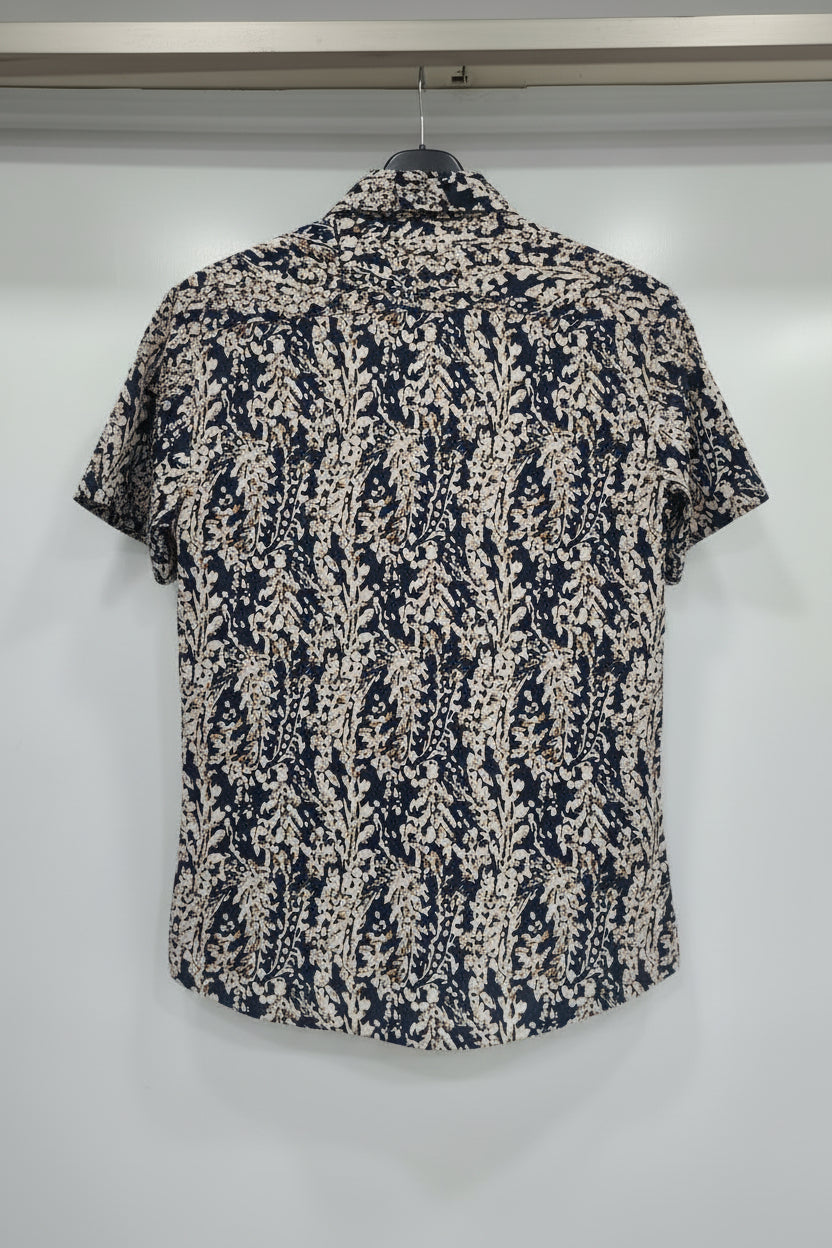 camicia mezza manica fantasia ORO