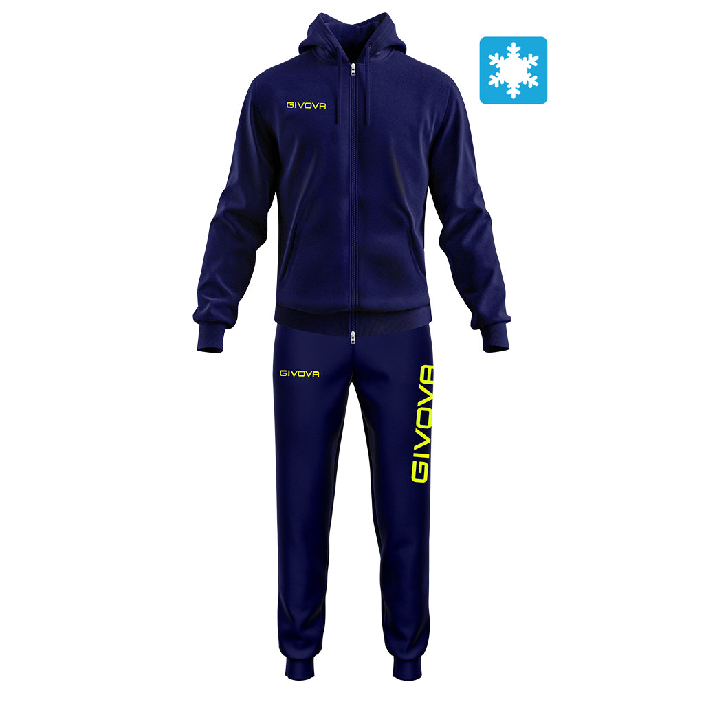 Tuta givova Felpata king con cappuccio