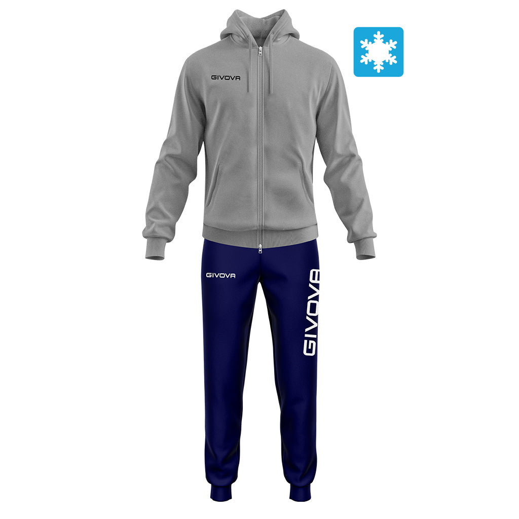 Tuta givova Felpata king con cappuccio